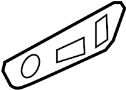 View Power Seat Switch Bezel Full-Sized Product Image