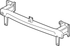 Image of Bumper Impact Bar image for your 2012 Volkswagen Golf  Base Hatchback 