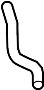 View Engine Coolant Overflow Hose. Outlet Hose.  Full-Sized Product Image