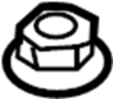 View Seat Back Frame Nut.  Full-Sized Product Image