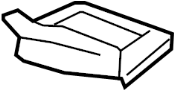 View Floor Pan Crossmember Bracket (Front, Rear, Lower) Full-Sized Product Image 1 of 1