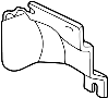 8D0422704A Rack and Pinion Heat Shield