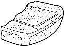 View Seat Cushion Pad (Lower) Full-Sized Product Image