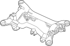 View Suspension Subframe Crossmember (Upper) Full-Sized Product Image