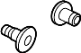 View Bushing. Seat. Frame. Screw.  Full-Sized Product Image
