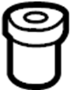 View Door Lock Knob Bezel Full-Sized Product Image