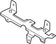 View Cover plate holder. Exhaust Manifold Heat Shield Bracket. Retainer. Turbocharger Mount Heat Shield Bracket.  Full-Sized Product Image