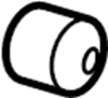 View Wheel Lug Bolt Cap Full-Sized Product Image
