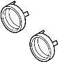 View Headlight Bulb Cap (Front, Rear, Lower) Full-Sized Product Image