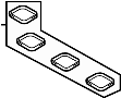 View Engine Intake Manifold Gasket. Fuel Injection Plenum Gasket.  Full-Sized Product Image