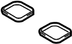 View Engine Intake Manifold Gasket. Fuel Injection Plenum Gasket.  Full-Sized Product Image