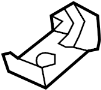 View Bracket. Brake. Support. Rail. (Front, Rear, Upper, Lower) Full-Sized Product Image