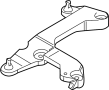 View Bracket. Air. Cleaner. Mass Flow Sensor. Mount. Retainer plate.  Full-Sized Product Image