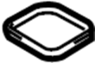 View Engine Intake Manifold Gasket. Fuel Injection Plenum Gasket.  Full-Sized Product Image