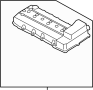 View Engine Valve Cover Gasket. Rocker Cover Gasket.  Full-Sized Product Image 1 of 8