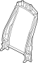 View Seat Back Frame (Upper) Full-Sized Product Image 1 of 3