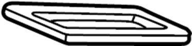 View Instrument Panel Air Duct Seal Full-Sized Product Image 1 of 1