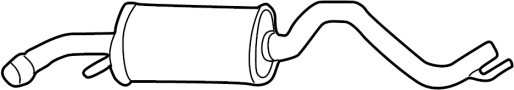 JZW253409M Exhaust Muffler