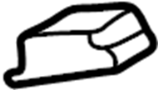 View Body D-Pillar Trim Panel Clip (Lower) Full-Sized Product Image 1 of 1