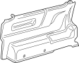 View Interior Quarter Panel Trim Panel Full-Sized Product Image 1 of 1