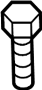 View Ignition Knock (Detonation) Sensor Bolt Full-Sized Product Image