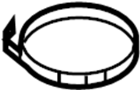 View Engine Air Duct Clamp Full-Sized Product Image