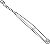 View Windshield Wiper Arm (Front) Full-Sized Product Image