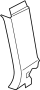 Image of Body C-Pillar Trim Panel (Front, Upper) image for your 2015 Volkswagen GTI   