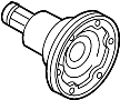 Drive Axle Shaft. A bare drive axle shaft.