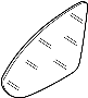 View Door Mirror Glass Full-Sized Product Image