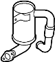 View Tube. Pipe. Diesel Particulate Filter (DPF). Exhaust Intermediate.  Full-Sized Product Image