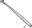 View Windshield Wiper Arm (Front) Full-Sized Product Image