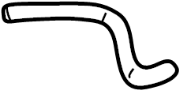 1J0121447H Engine Coolant Hose. HVAC Heater Hose.