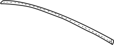 1J0823707B Hood Seal (Front, Rear)