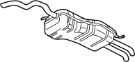 View Exhaust Muffler (Rear) Full-Sized Product Image 1 of 2