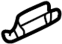View Plate. Nut. Quarter. Panel. Bracket. (Upper) Full-Sized Product Image
