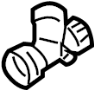 View Radiator Coolant Hose Adapter (Upper, Lower) Full-Sized Product Image