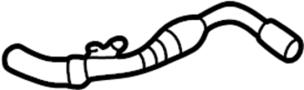 View Engine Coolant Overflow Hose (Lower) Full-Sized Product Image