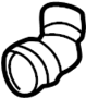 View Hose. Coupling. (Upper) Full-Sized Product Image