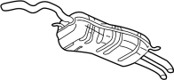 View Exhaust Muffler (Rear) Full-Sized Product Image 1 of 1