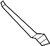 1K9809642 Quarter Panel Gutter (Rear, Upper)