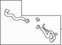 View Radiator Coolant Hose (Upper) Full-Sized Product Image