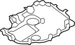 View Engine Oil Sump Windage Tray. Insert. Oil Pan Baffle.  Full-Sized Product Image