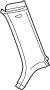 View Body C - Pillar Trim Panel. Interior Quarter Panel Trim Panel. Lining. (Front) Full-Sized Product Image 1 of 2