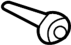 View Screw. Trim. Pillar. (Front, Upper) Full-Sized Product Image