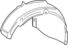 View Fender Splash Shield (Front, Rear, Lower) Full-Sized Product Image 1 of 1