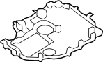 View Engine Oil Sump Windage Tray. Insert. Oil Pan Baffle.  Full-Sized Product Image