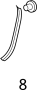 View Clip. Retainer. Door. Weatherstrip. (Rear) Full-Sized Product Image