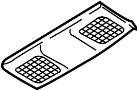 View Bezel. Trim. Lamp. Map Light Lens. Sunroof Opening.  Full-Sized Product Image