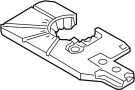 View Tray. Deflector. Battery. Heat. Insulator. shield.  Full-Sized Product Image